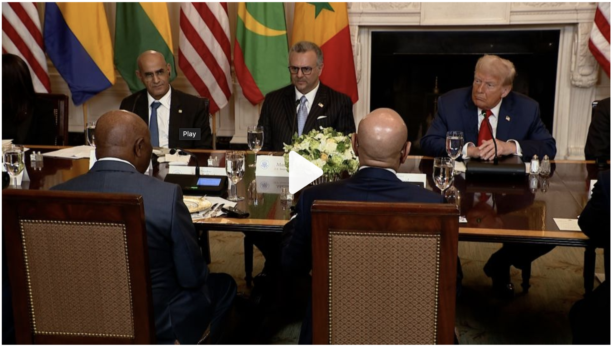 Trump praises ‘good English’ of Liberian president, prompting criticism across Africa