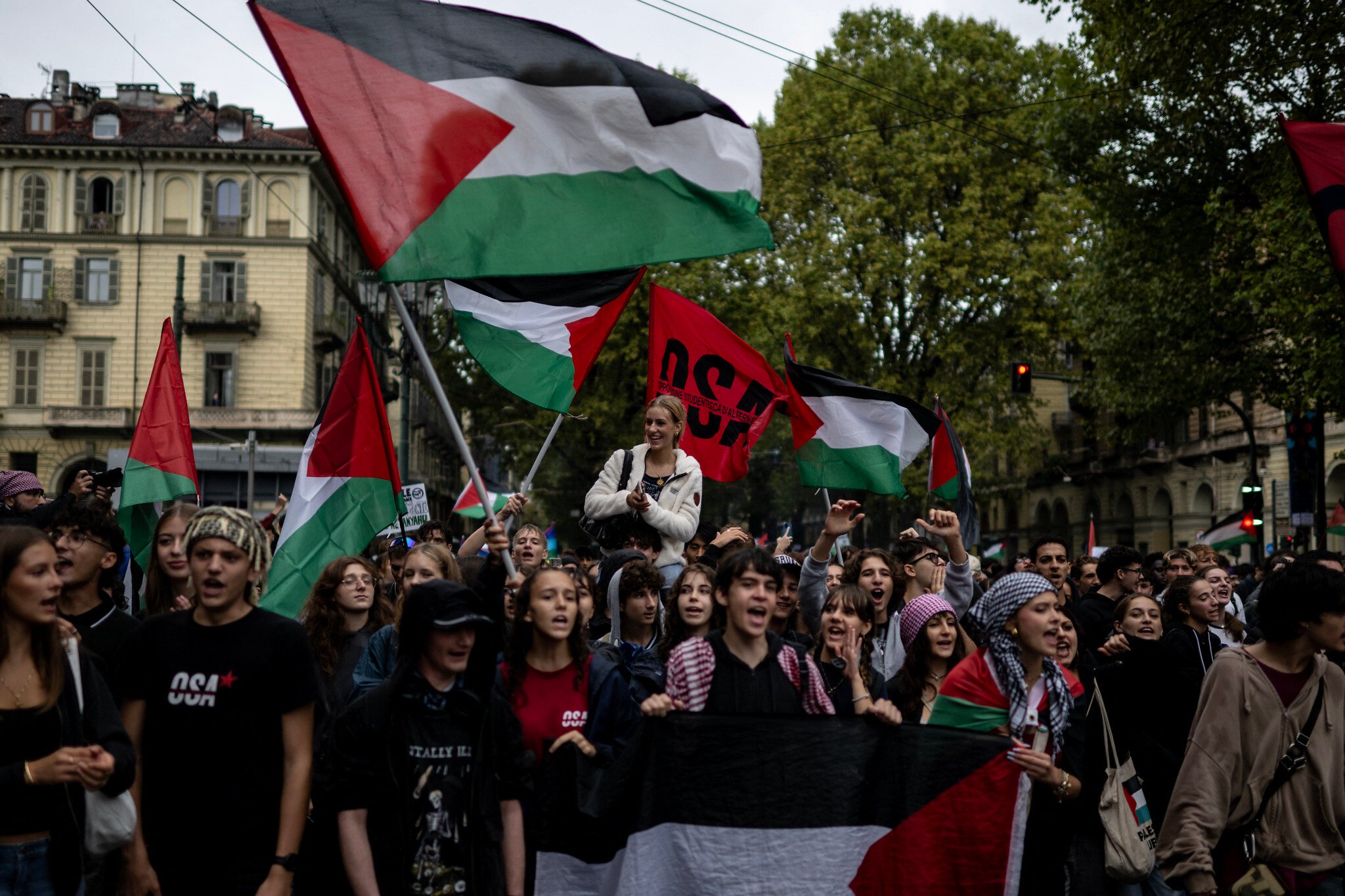 Italy general strike for Gaza