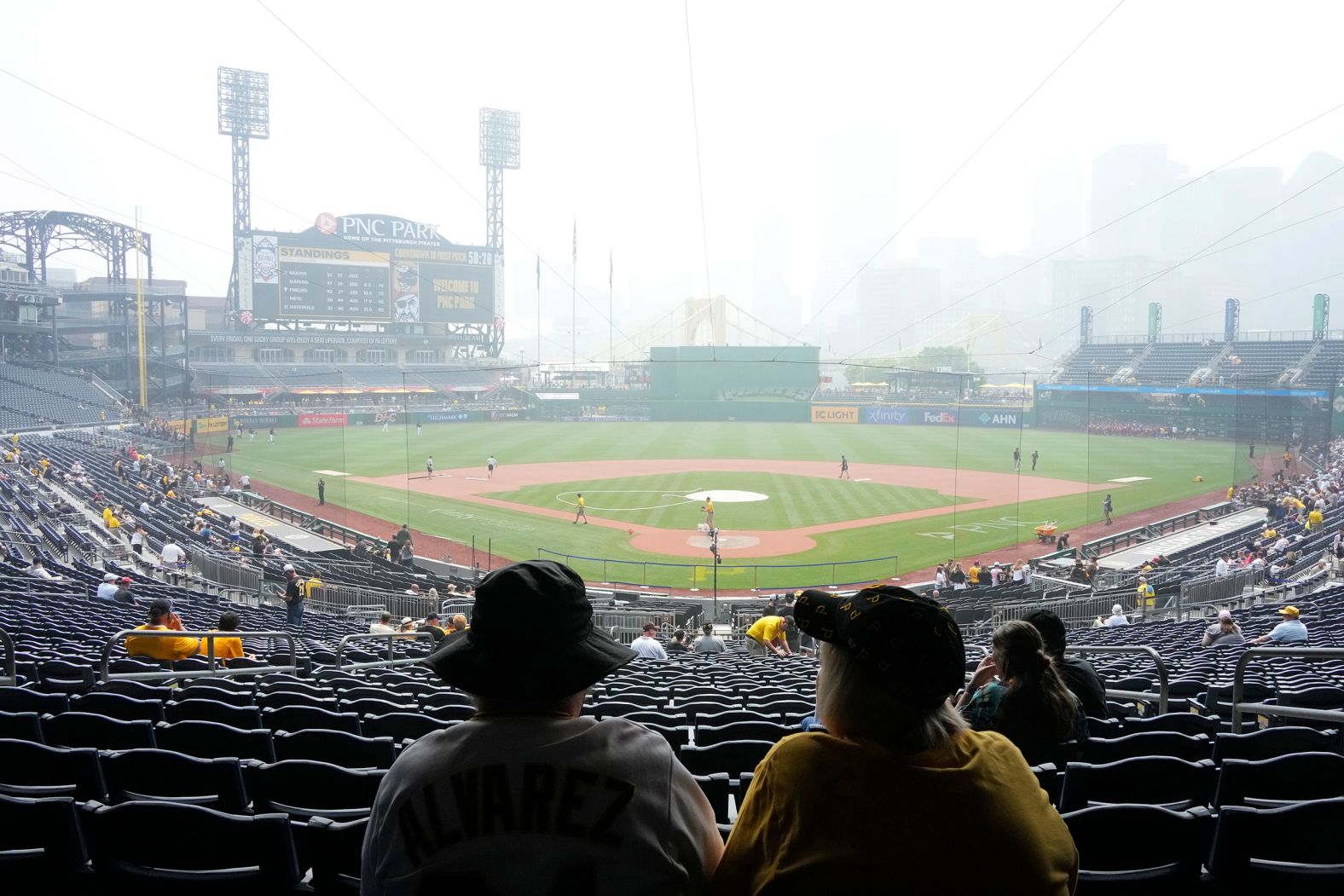 Pirates – Padres Game Delayed 45 Minutes Due to Poor Air Quality From Canadian Wildfire Smoke