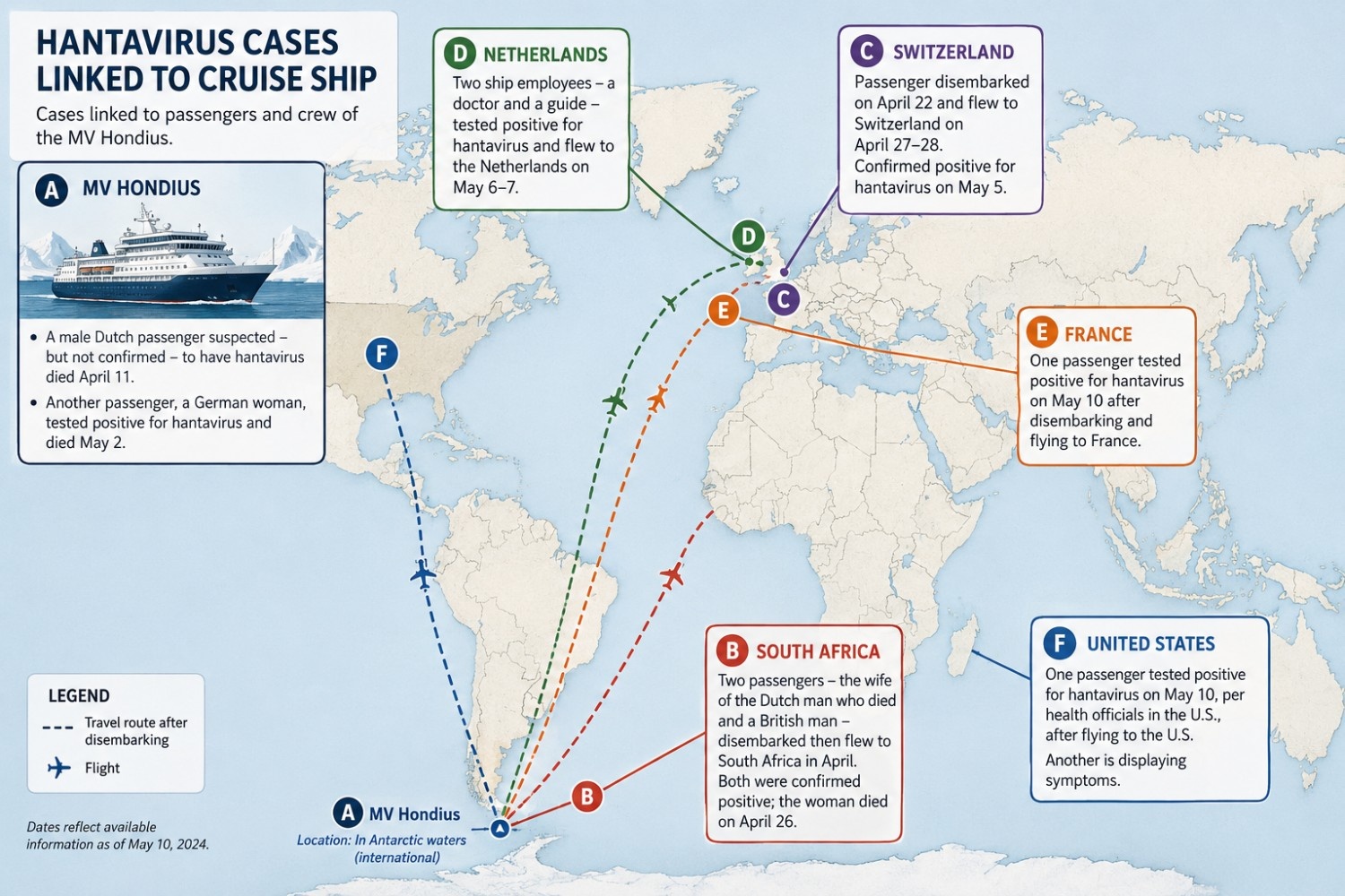 Virus-Stricken Cruise Ship Passengers Fly Home for Monitoring