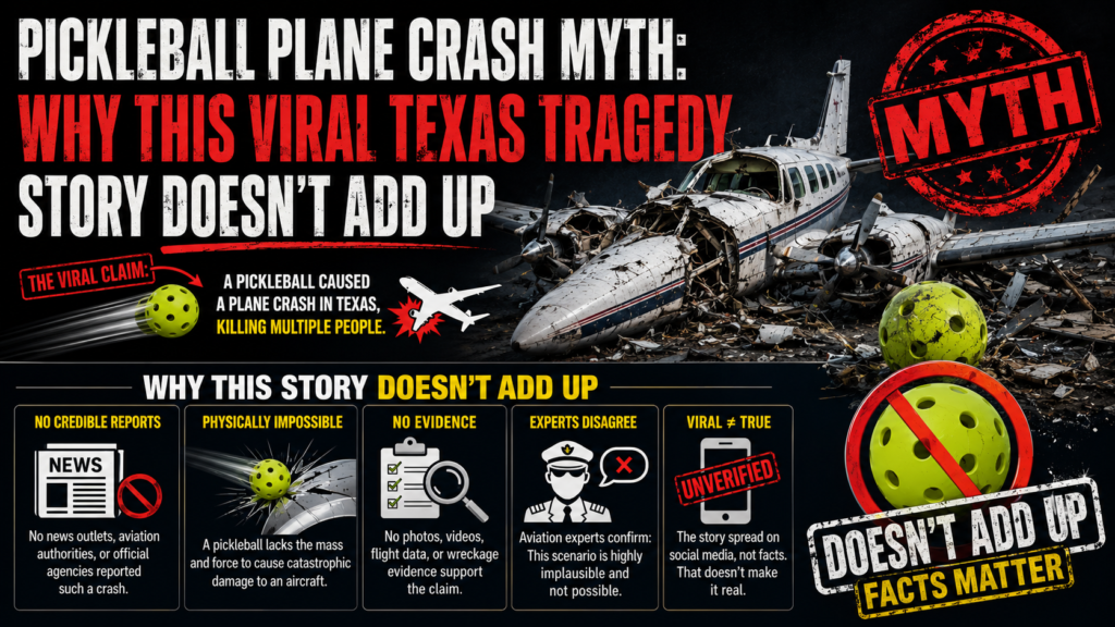 Pickleball Plane Crash Myth 1