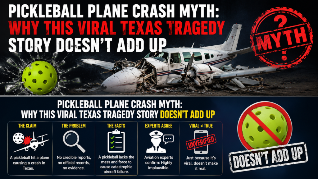 Pickleball Plane Crash Myth