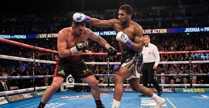 Anthony Joshua Defeats Kristian Prenga by Knockout to Set Up Clash with Fury 1 Anthony Joshua in action against Kristian Prenga
