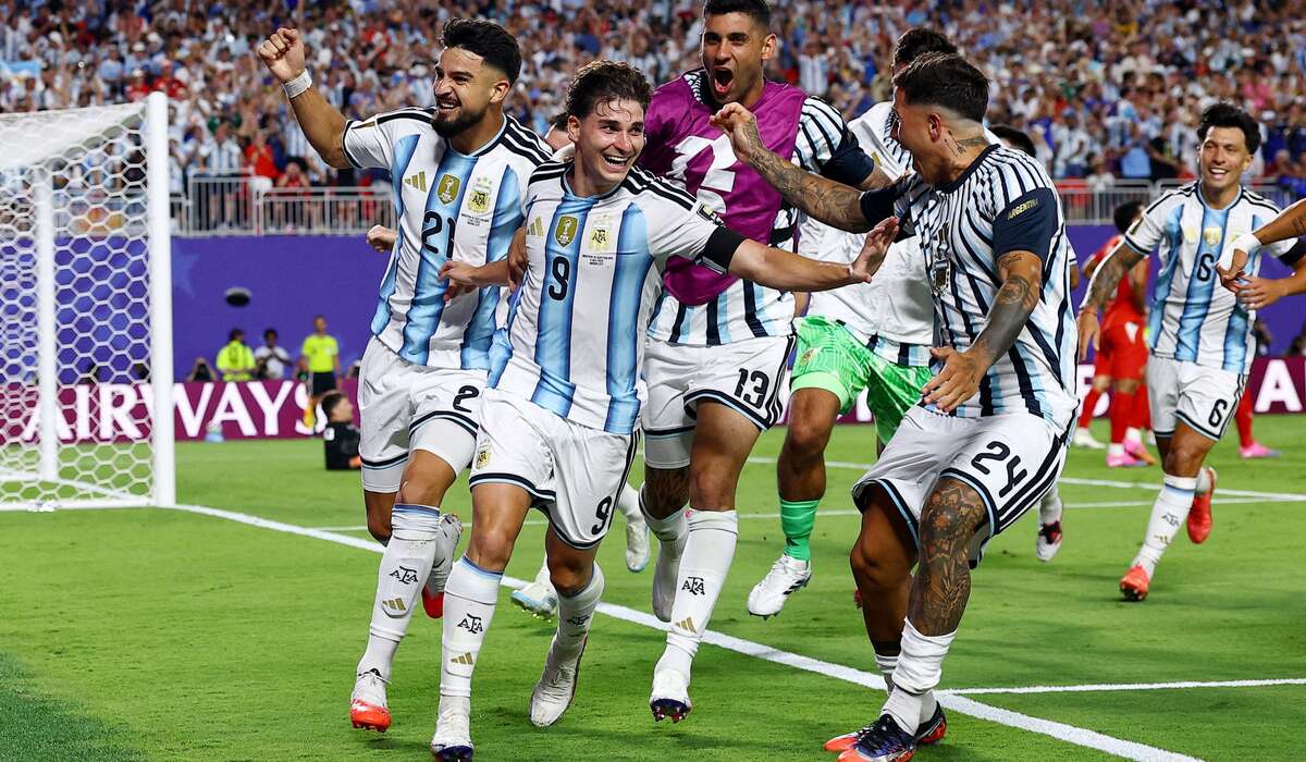 Argentina Defeat Switzerland to Set Up World Cup Semifinal Clash With England 1 Argentina celebrating against Switzerland during World Cup Quarterfinal match