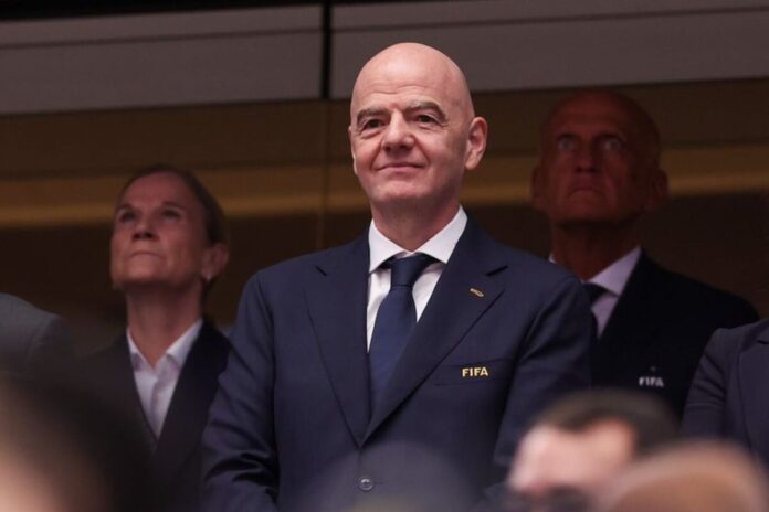 FIFA president in the stands FIFA president in the stands
