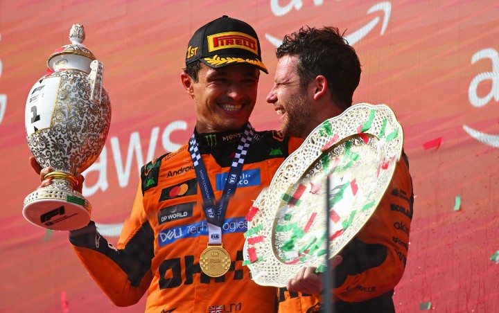Lando Norris claiming his first race victory of the year