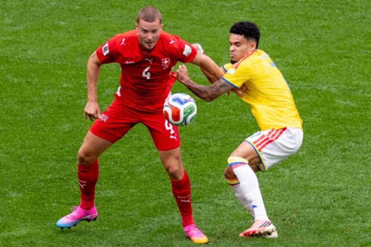 Switzerland Book a Spot in the World Cup Quarterfinals with a Win on Penalties Over Colombia 1 Luis Diaz in action against Switzerland during Word Cup Round of 16 match