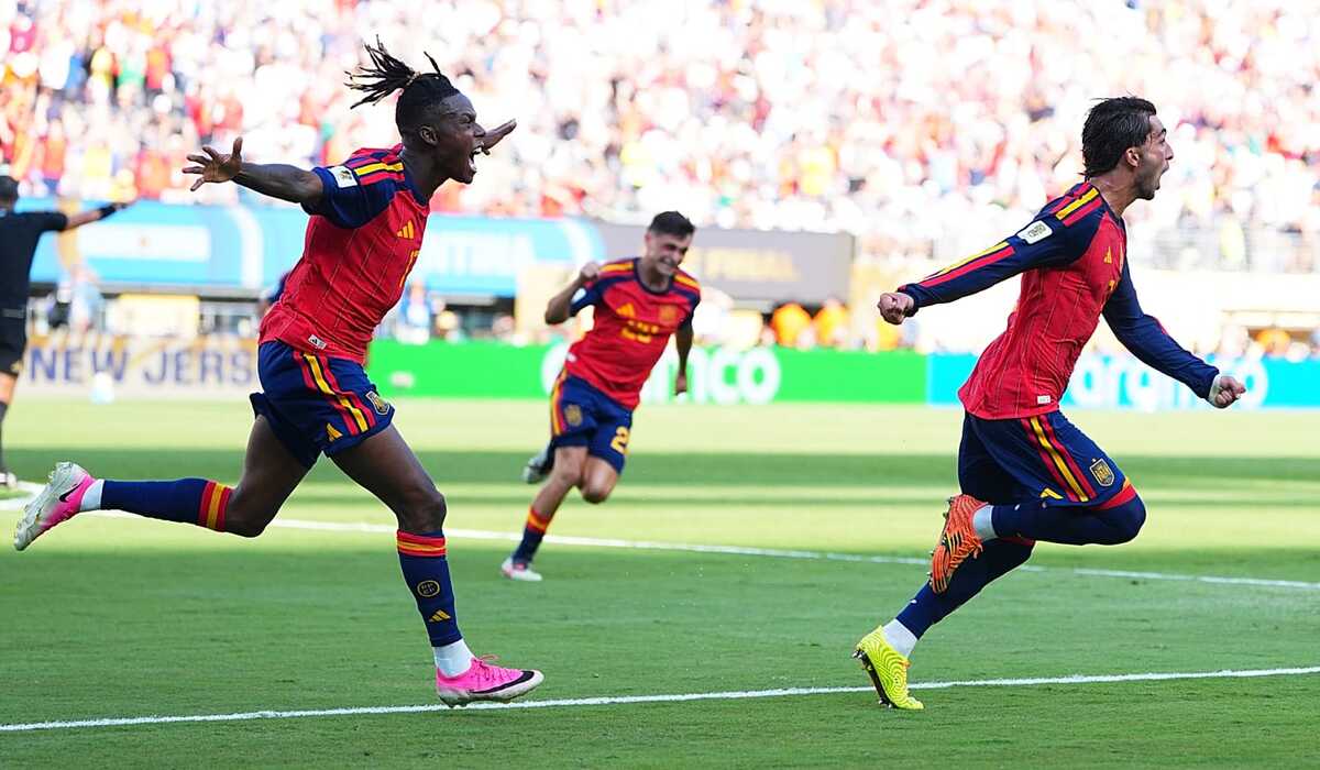 Spain Win World Cup for the Second Time After Thrilling Final Against Argentina 1 Ferran Torres celebrating his goal against Argentina in the World Cup final