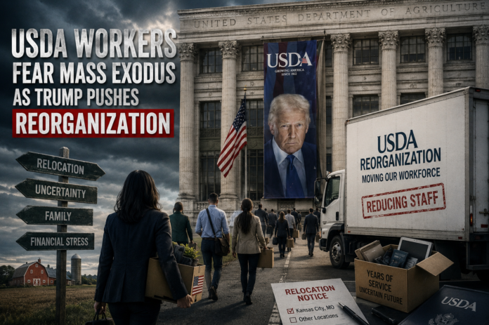 USDA Workers Fear Mass Exodus as Trump Pushes Reorganization