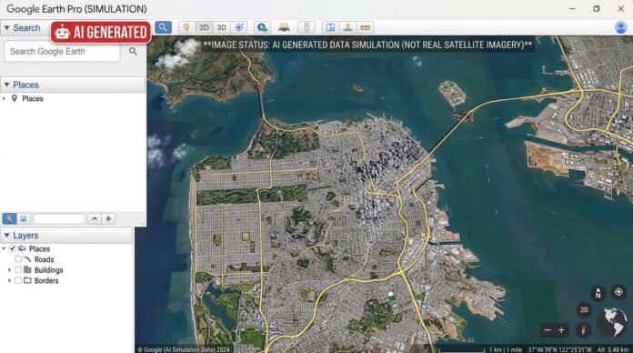 google earth ai generated